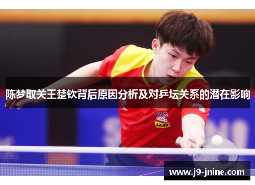 陈梦取关王楚钦背后原因分析及对乒坛关系的潜在影响