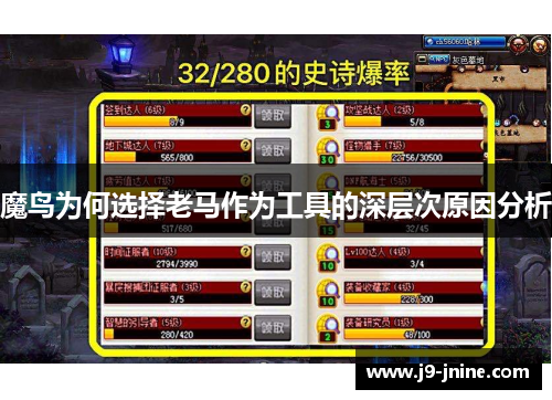 魔鸟为何选择老马作为工具的深层次原因分析 魔鸟为何选择老马作为工具的深层次原因分析